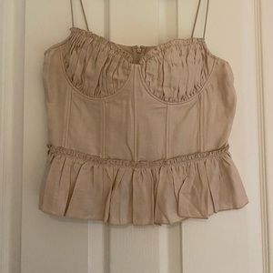 Brock x H&M corset top